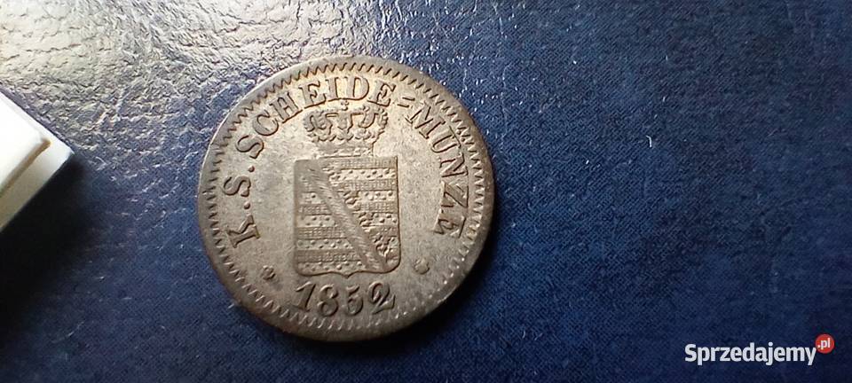 Stare monety 1 nowy grosz 1852 Niemcy srebro podkarpackie Lesko sprzedam