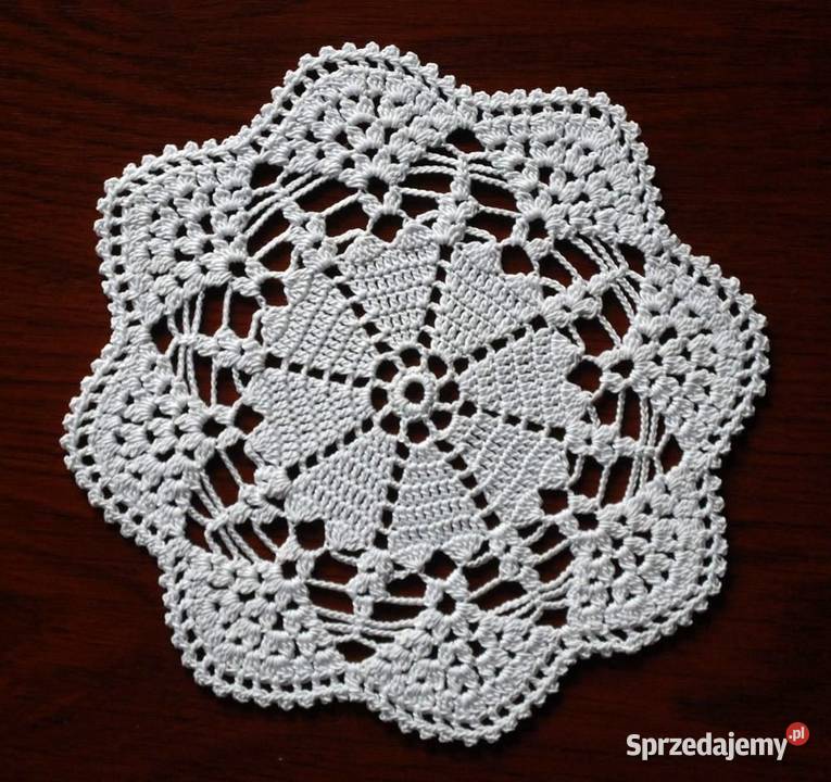 Serwetka szydełkowa 16 NA ZAMÓWIENIE S137 biały Kluczbork