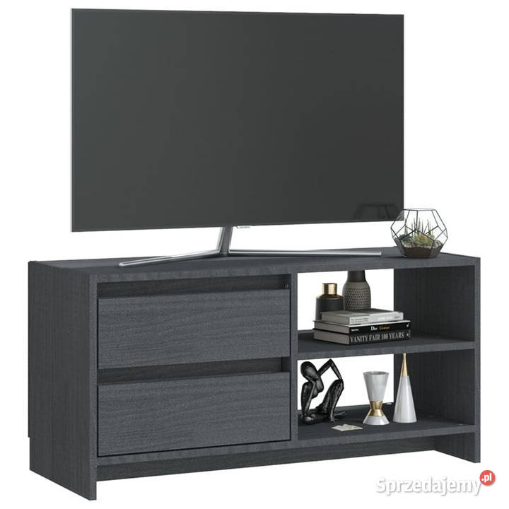 Szafka pod telewizor szara 80x31x39 lite drewno mazowieckie