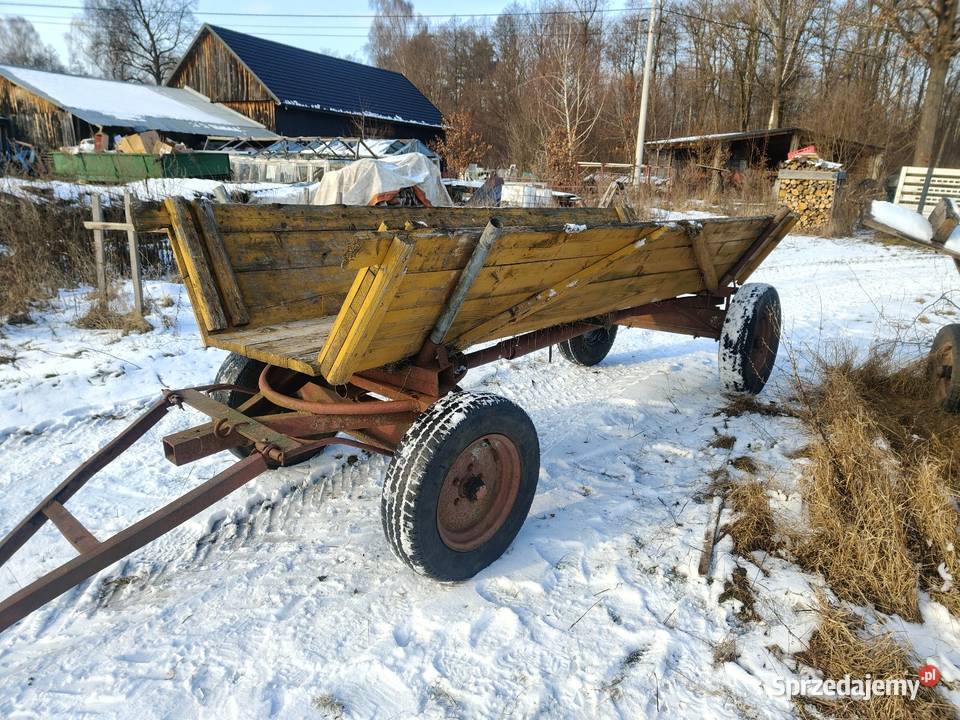 Wóz do ciągnika metalowy świętokrzyskie Gęsice