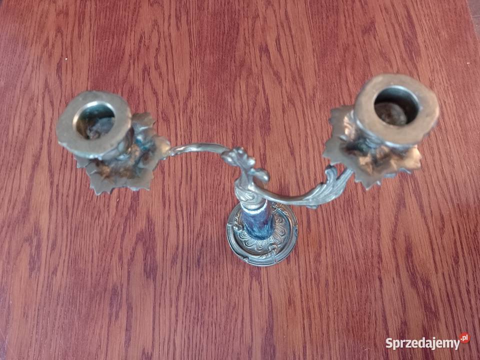 Mosiężny świecznik mazowieckie Warszawa