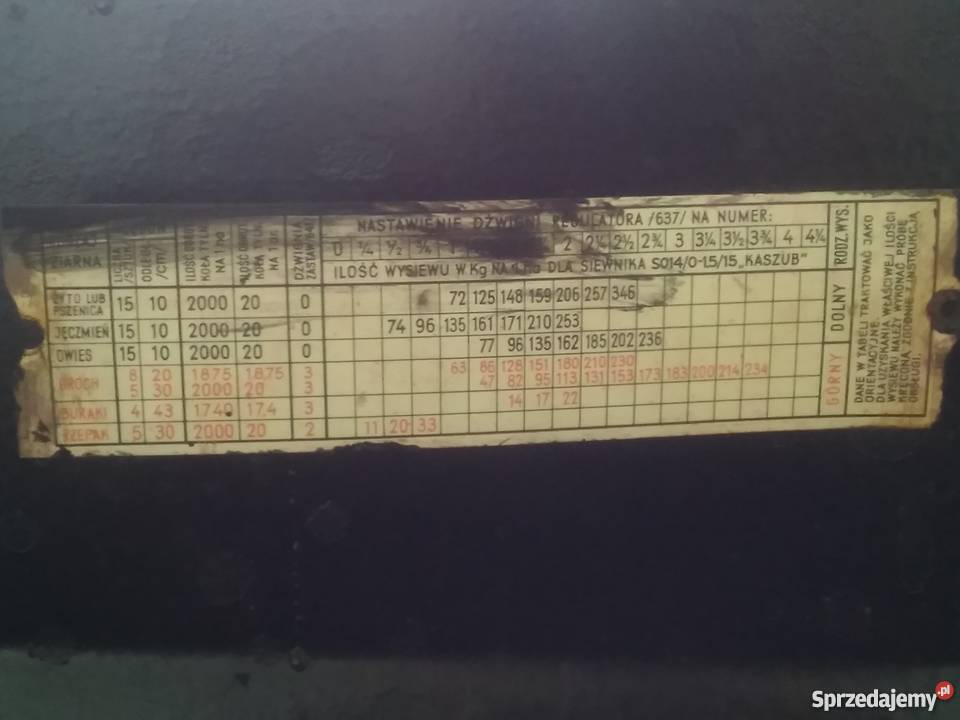 Siewnik Konny Rolnictwo małopolskie Polanka Wielka