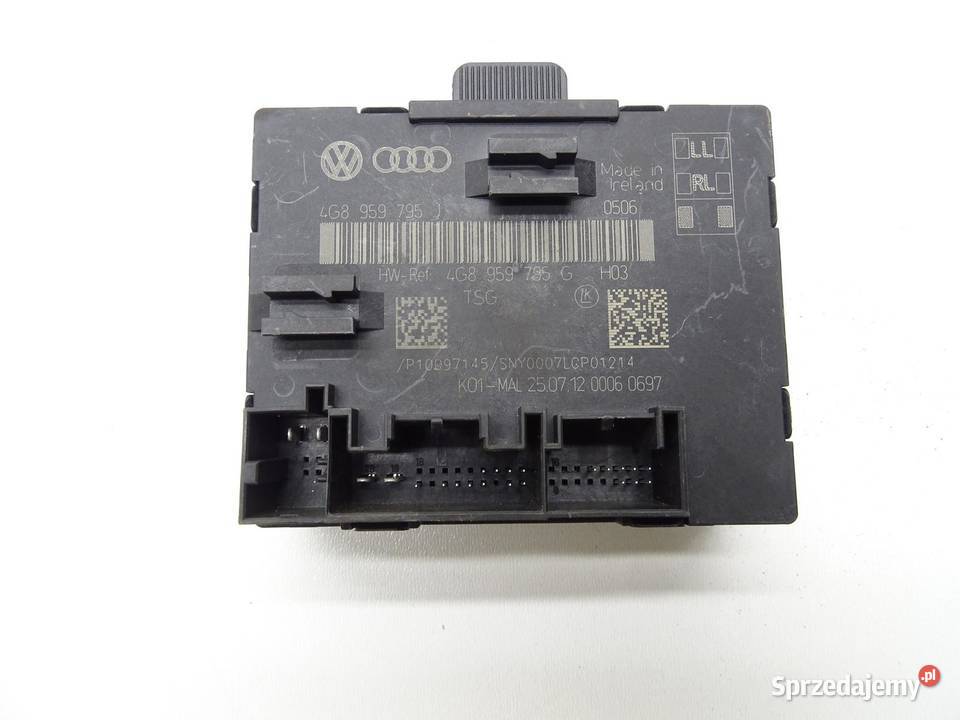 MODUŁ STEROWNIK DRZWI TYŁ TYLNY 4G8959795J AUDI Układ elektryczny, zapłon