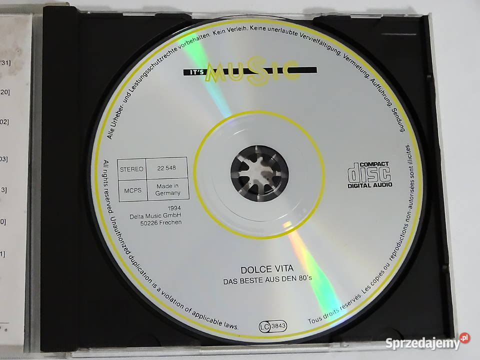 Dolce Vita Das Beste Aus Den 80s płyta CD 1994 Płyty i kasety Biłgoraj sprzedam