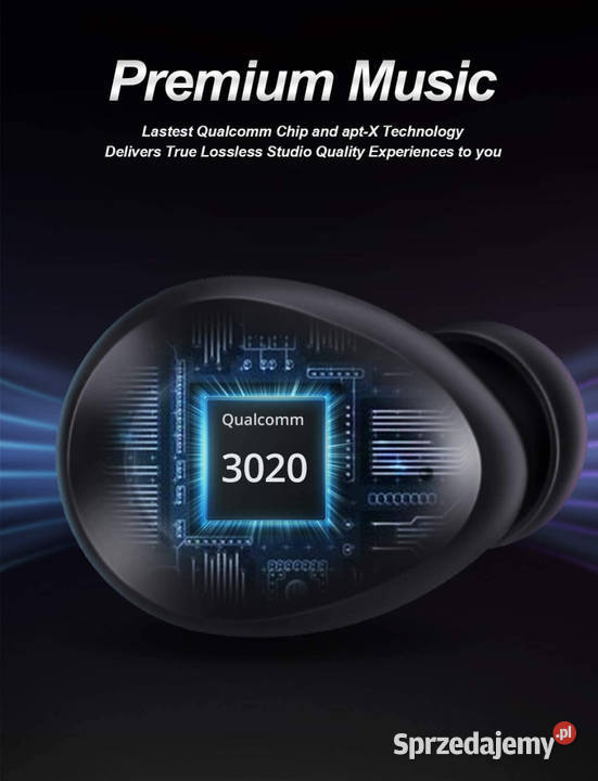NOWE słuchawki bluetooth TWS aptX dźwięk HiFi