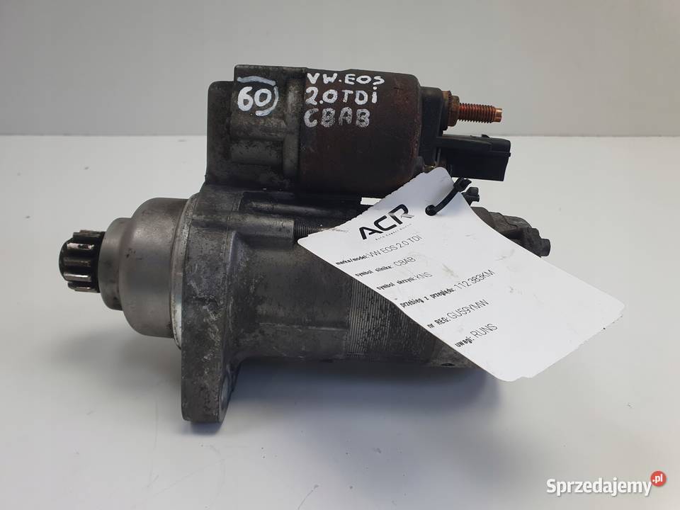 ROZRUSZNIK VW Eos 20 TDI ROZRUSZNIK valeo osobowe Układ elektryczny silnika Rudka