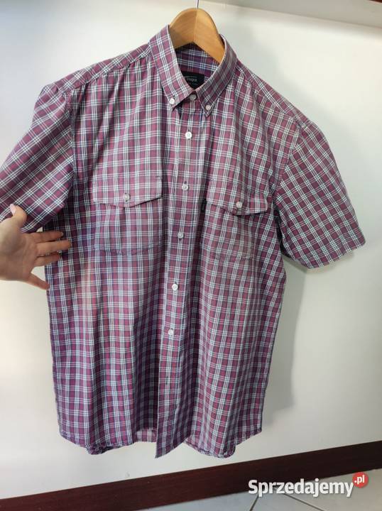 przewiewna bawełniana koszula z krótki rękaw Kielce