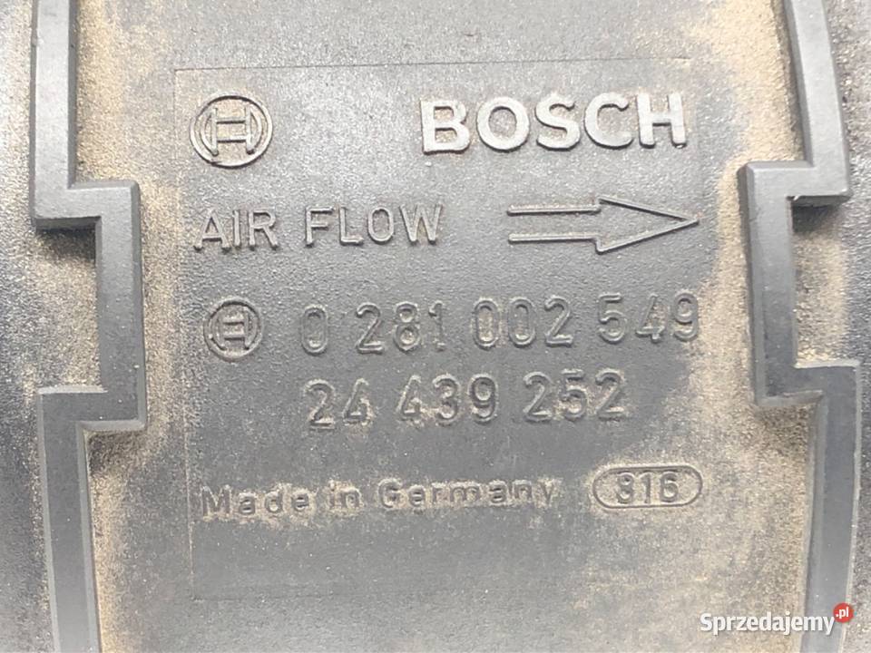 PRZEPŁYWOMIERZ OPEL CORSA C 0281002549 13 70 sprzedam