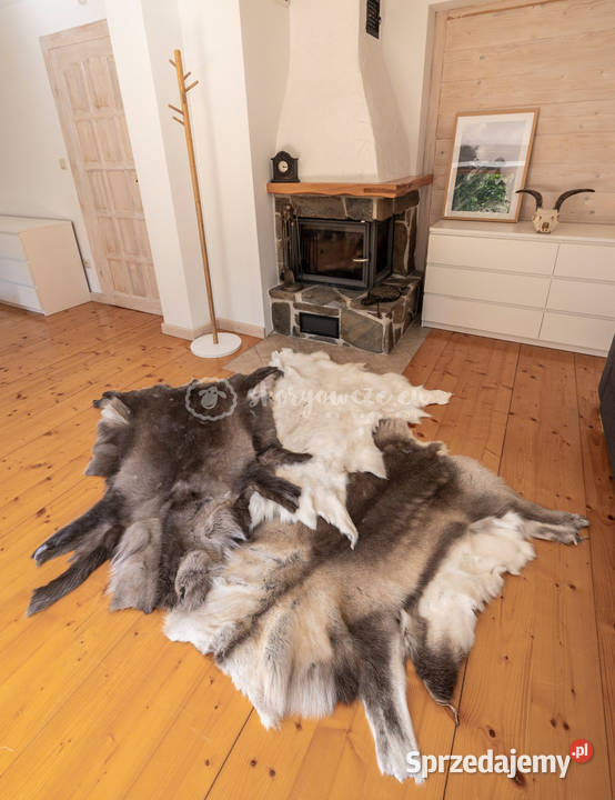 Dekoracyjna skóra z renifera renifer wielokolorowy Szaflary