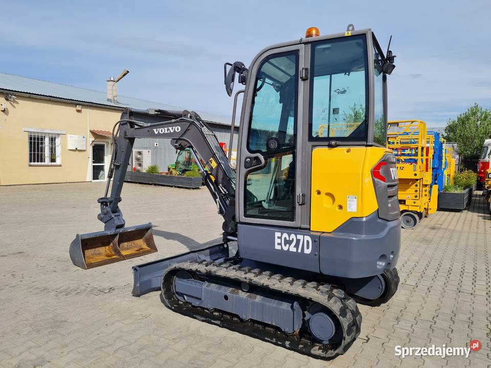 VOLVO EC27D minikoparka 2018 Gąsiennice Koparki małopolskie Dąbrowa Tarnowska