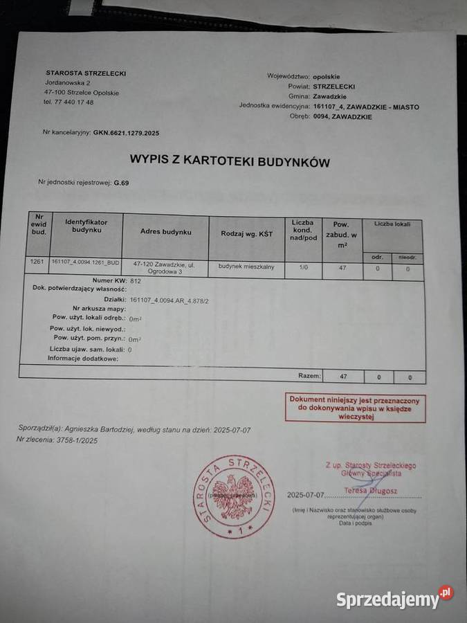 Sprzedam dom z dzialka sprzedam