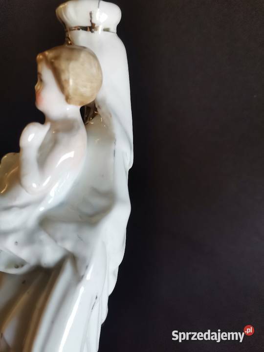 Stara przedwojenna porcelana figurka Matka Boska Siemianowice Śląskie