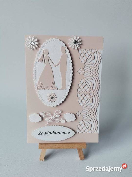 ZAWIADOMIENIA ŚLUB PARA MŁODA ŁĄCZONA W RAMCE B6 Poznań