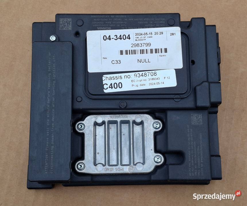 SCANIA MODUŁ KOMPUTER KASETA ECU STEROWNIK sprzedam