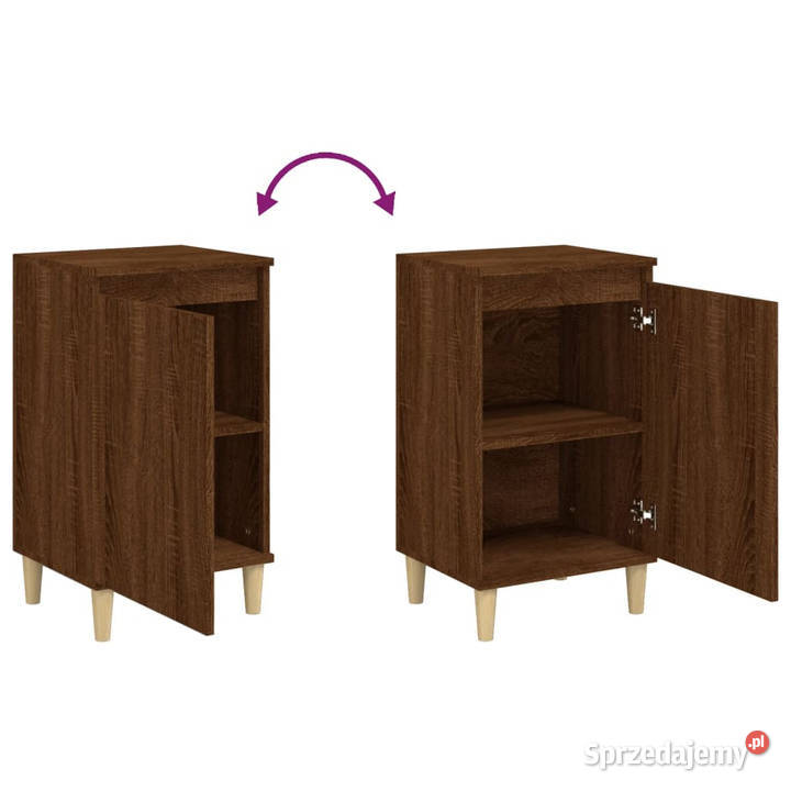 Szafka nocna brązowy dąb 40x35x70 materiał Warszawa sprzedam