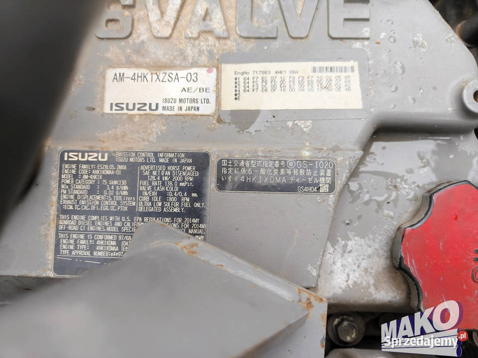 Hitachi ZX210LC5B ZX210 Klepka 700mm Liebherr