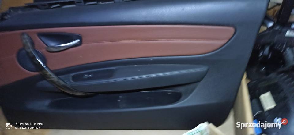 bmw e81 boczki europa brazowa skóra
