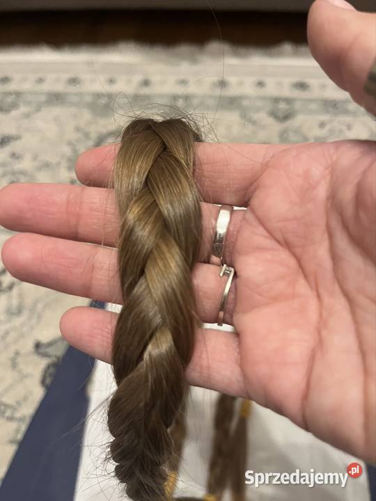 Włosy dziewicze ciemny blond dolnośląskie Wrocław sprzedam