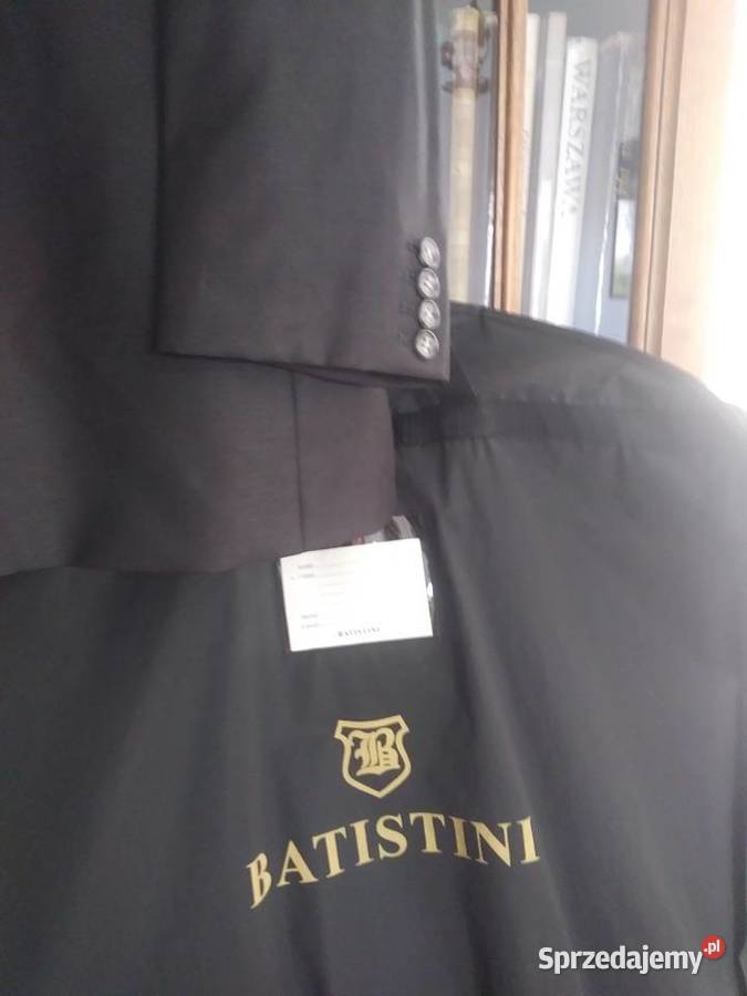 Nowy ciemno szary garnitur z Batistini Rozmiar 56 Rumia