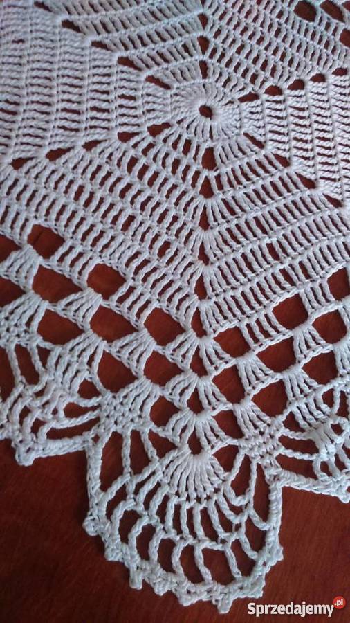 Serwetka szydełkowa śnieżynka 35 serweta krem Wyposażenie wnętrz Radom