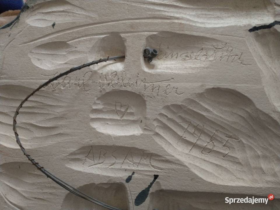 Płaskorzeźba malowana olejnie Karla Obleitnera Malarstwo Krotoszyn