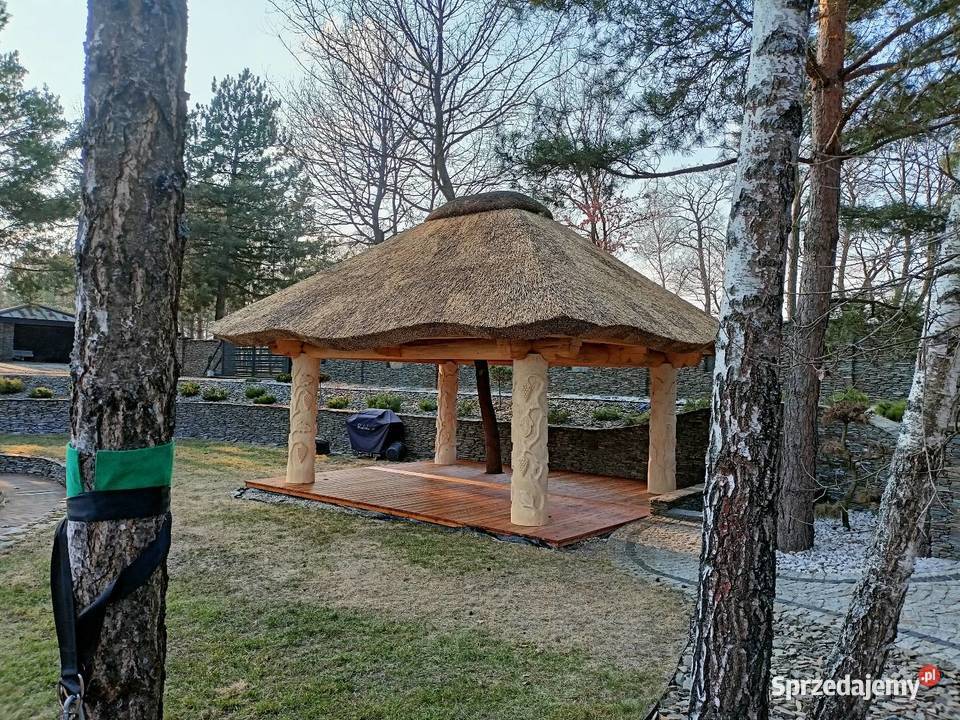 Dachy z trzciny altana pod strzecha Łódź