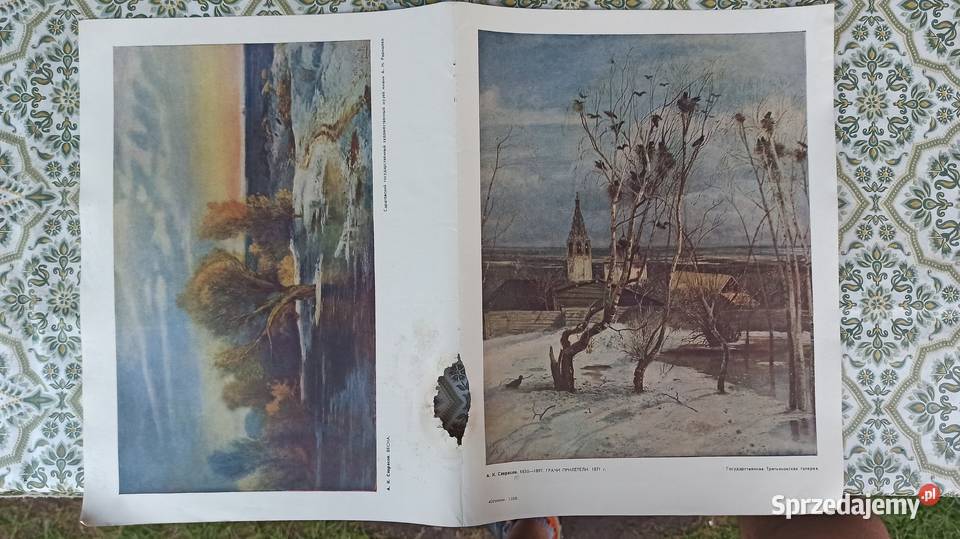 Stara książka z reprodukcjami obrazów portretów Wieluń sprzedam
