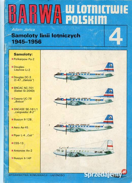 Barwa w lotnictwie polskim 4 Rok wydania 1985 Szczecin sprzedam