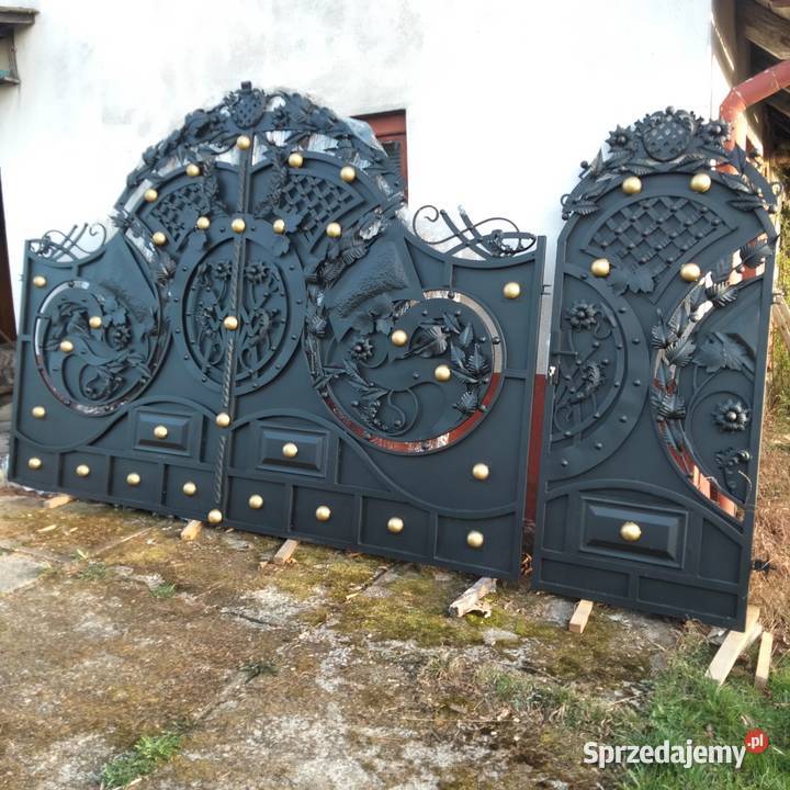 Nowoczesna kuta brama wjazdowa dwuskrzydłowa śląskie Cisownica sprzedam