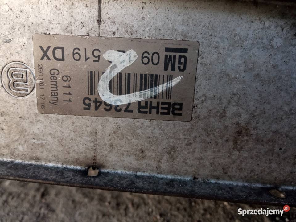 Intercooler opel astra g Zafira 20 dti Posługowo