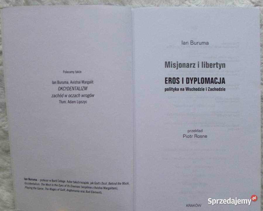 Misjonarz i libertyn Eros i dyplomacja Ian mazowieckie sprzedam