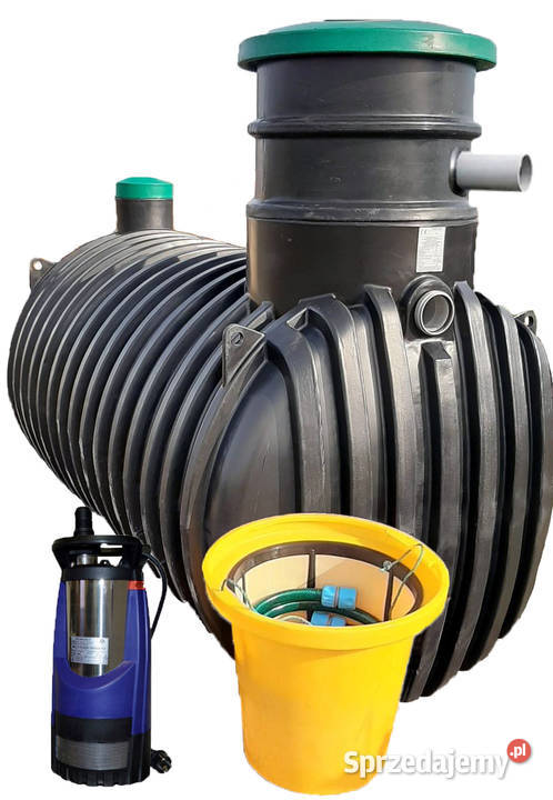 ZBIORNIK NA DESZCZÓWKĘ 4000L Zestaw z pompa Auto Trzebnica