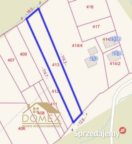 Działka 184m2 Soblówka 184m2