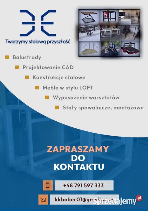 Usługi spawalnicze Stoły wyposażenie meble Pozostałe usługi Nidzica