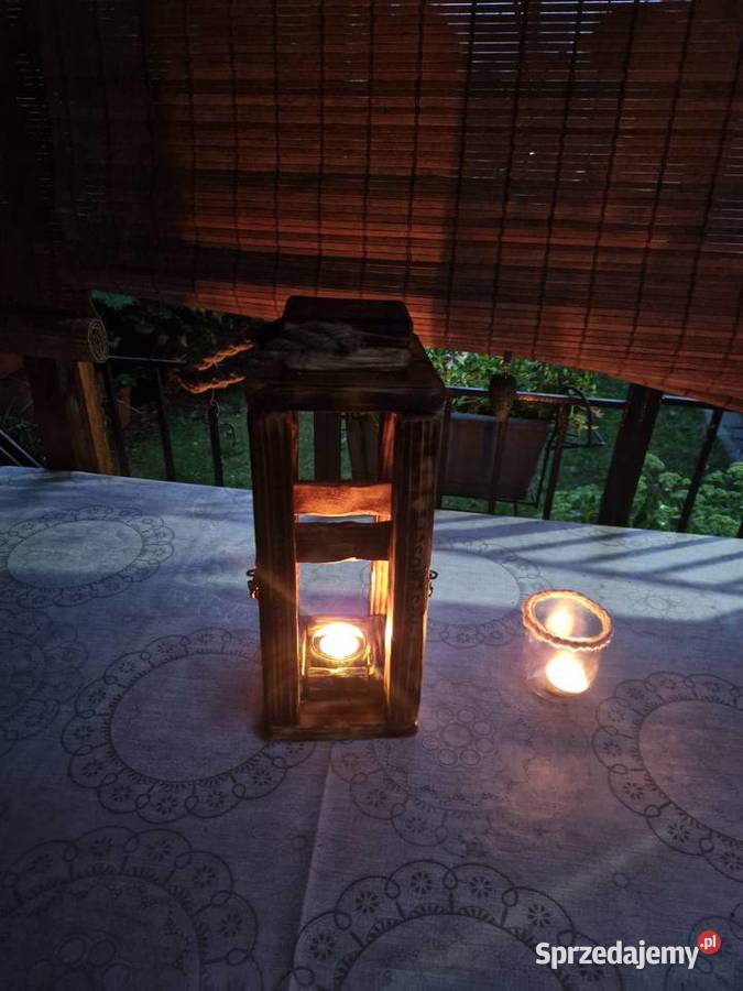 Rustykalny lampion Zazdrośnik sąsiad niby nie Pszów