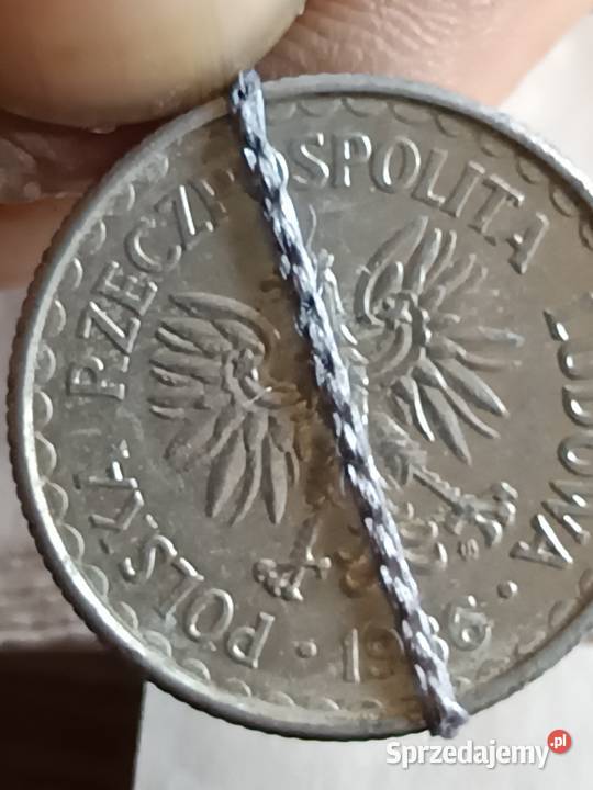 Sprzedam 1 zloty 1986 r lekka skrętka Numizmatyka lubelskie Chełm