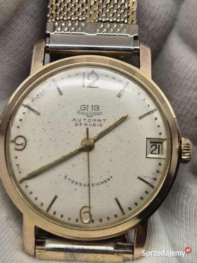 Rzadki GUB Glashutte automat vintage lata 60te Chorzów sprzedam