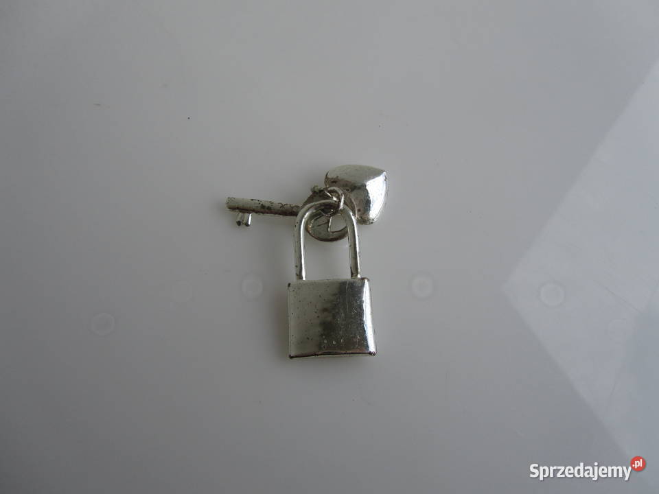 Wisiorek kłódka klucz iserce Unlock my heart