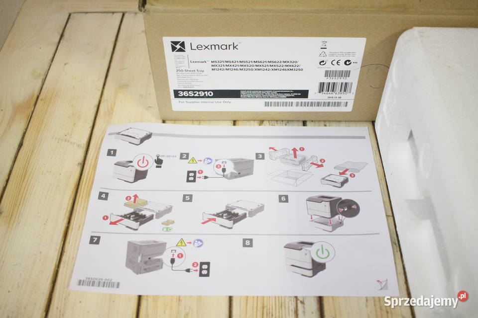 Lexmark podajnik papieru na 250 arkuszy 36S2910 sprzedam