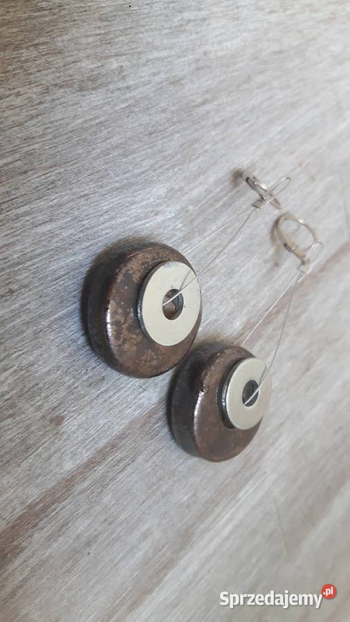 Kolczyki ceramiczne ręcznie wykonane sprzedam