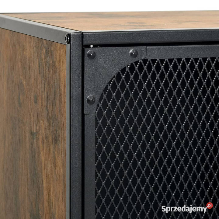 Szafka rustykalny brąz 72x36x82 metal i MDF Warszawa