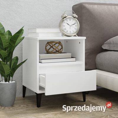 vidaXL Szafki nocne 2 biały 40 x 35 x 50 mazowieckie Warszawa