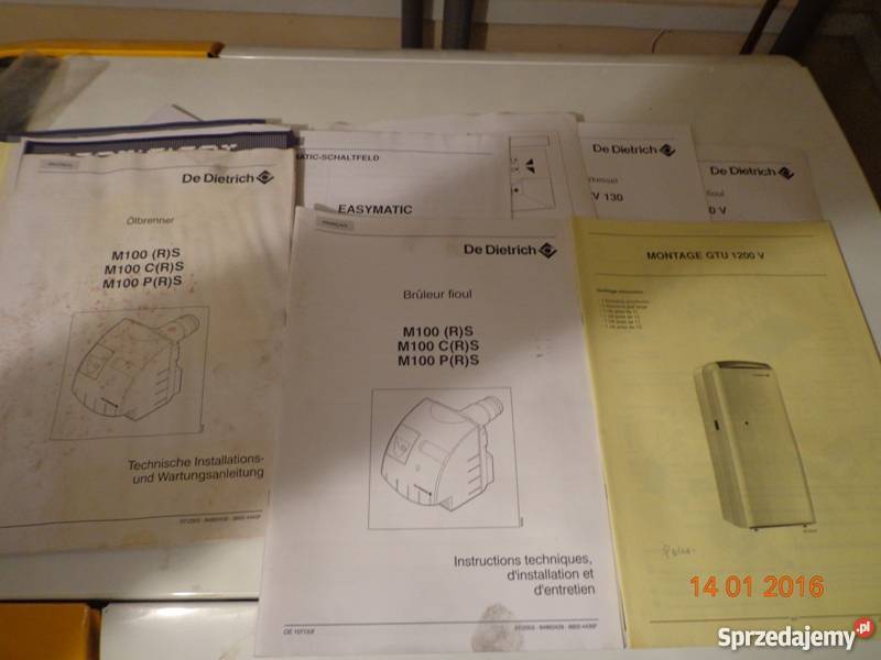 De Dietrich piec olejowy GTU 1204 V 27 kW Gniezno sprzedam