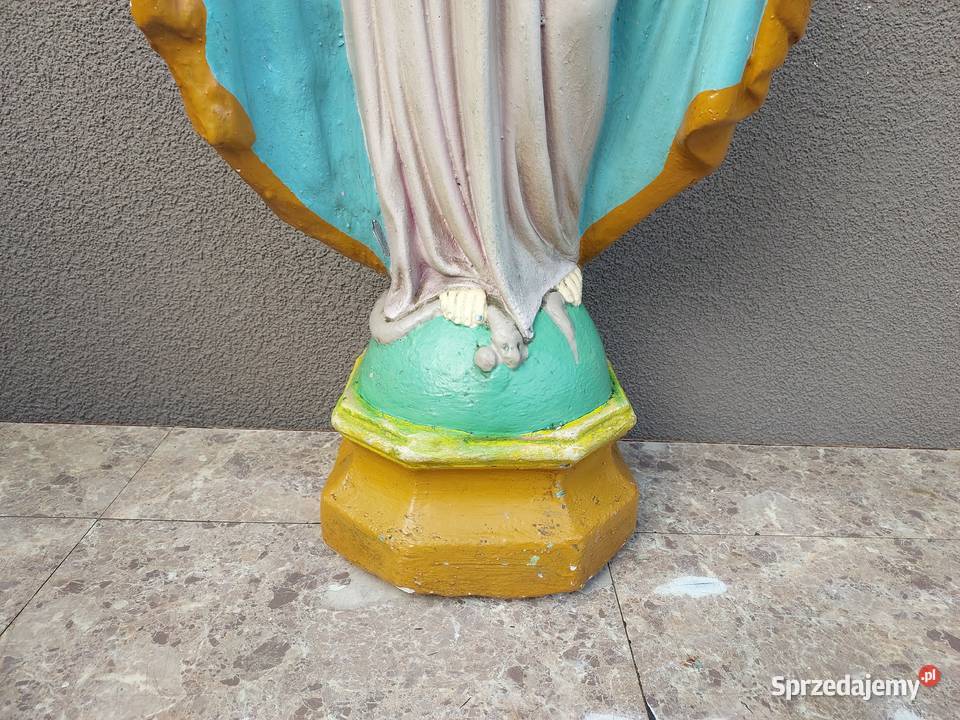 Stara duża figura gipsowa Matka Boska Antyki Antyki Tczew