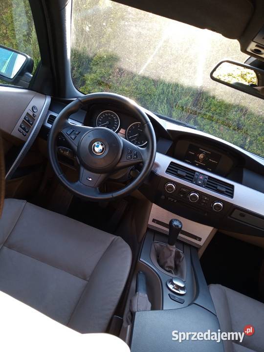 BMW e60 231 manual brązowe skóry M54 sprowadzony Rok produkcji 2003 Radom