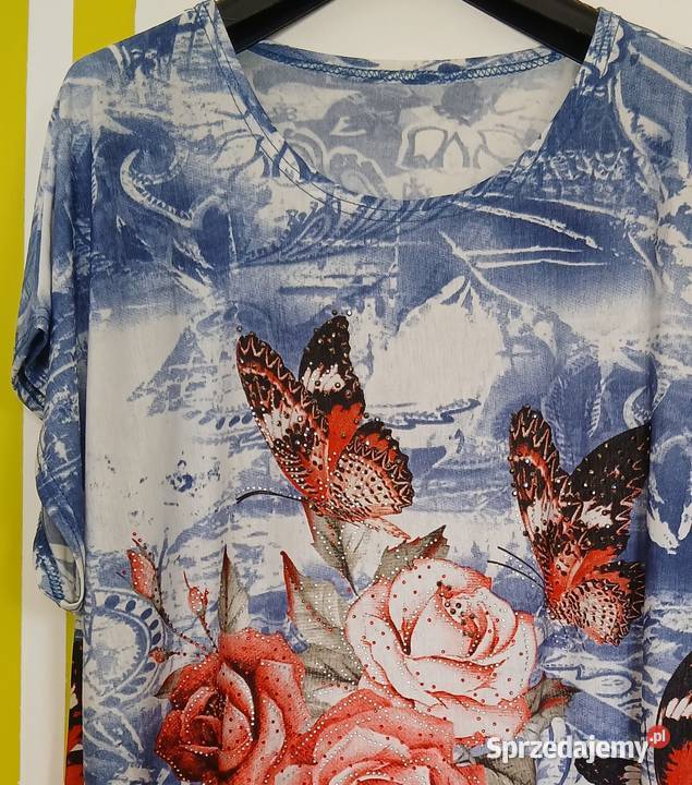 XXL52 Letnia tunika bluzka nowa Bluzki i koszule sprzedam