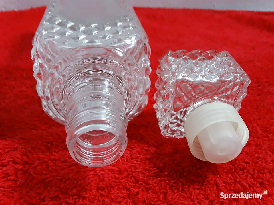 STYLOWA KARAFKA VINTAGE GRUBE SZKŁO RETRO