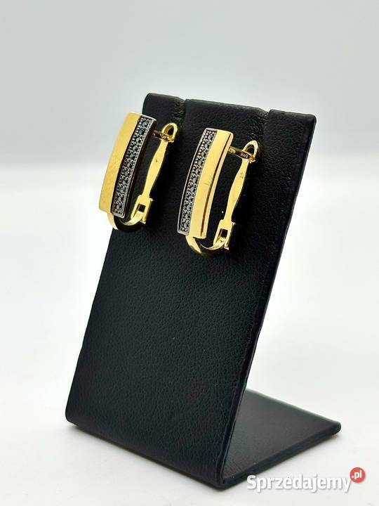 Nowe złote kolczyki pr 585 255g Elbląg sprzedam