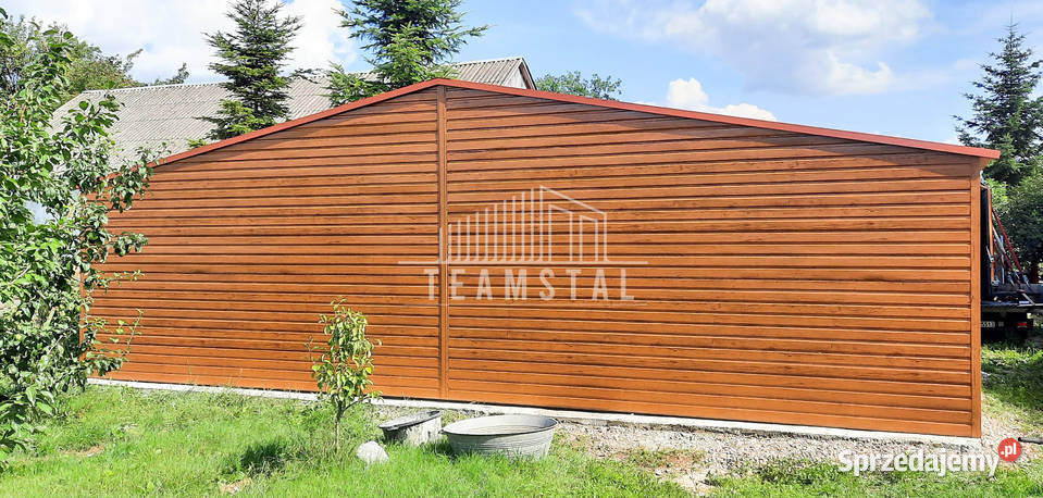 GARAŻ BLASZANY 9m x 6m dwuspad 2x Brama drzwi zachodniopomorskie Białogard