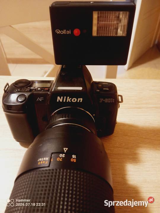 Piękny Aparat Nikon AF F801 S stan idealny Twardogóra